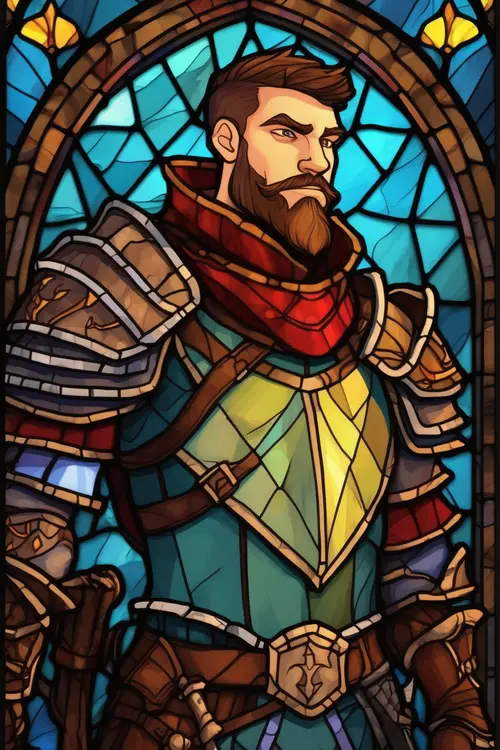Stained Glass Portrait model preview